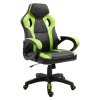 Rousseau Silla de gaming Spike de cuero sintético verde