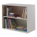 Vipack Librería Pino 2 niveles madera blanco