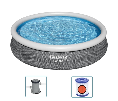 Bestway Juego de piscina redondo 366x76 cm