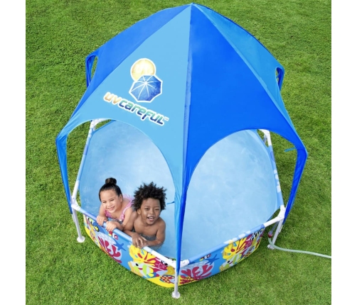 Bestway Piscina elevada para niños acero protección UV 183x51 cm