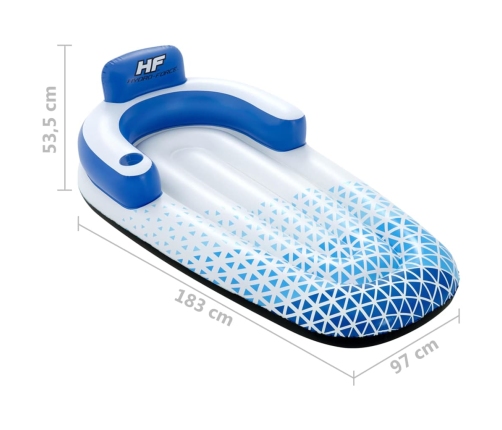 Bestway Tumbona flotante Hydro Force azul 183x97 cm