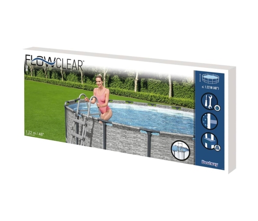 Bestway Flowclear Escalera de piscina de seguridad 4 escalones 122 cm