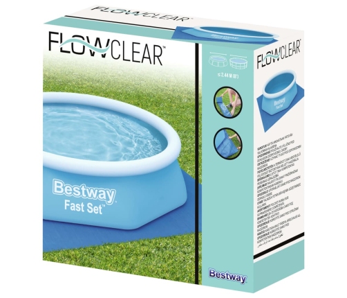 Bestway Cubierta de suelo para piscina Flowclear 274x274 cm