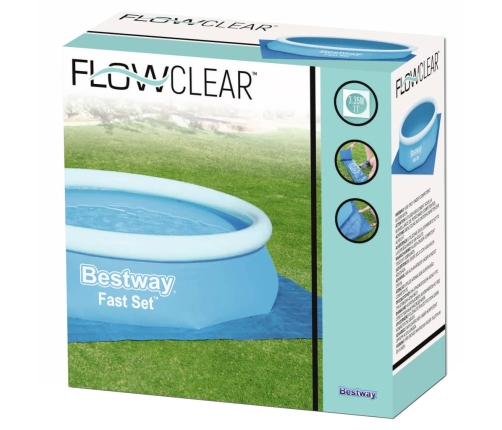 Bestway Cubierta de suelo para piscina Flowclear 335x335 cm