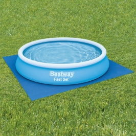 Bestway Cubierta de suelo para piscina Flowclear 396x396 cm