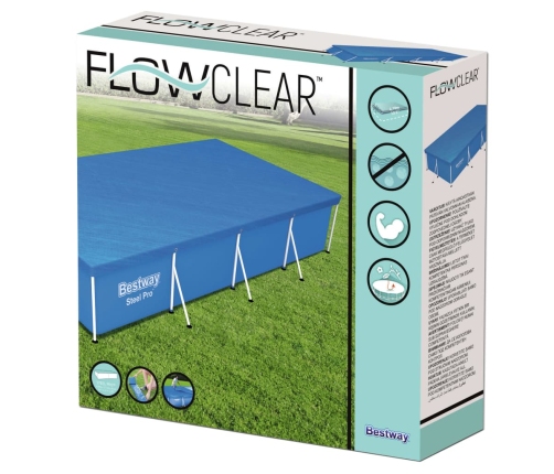 Bestway Cubierta para piscina Flowclear 400x211 cm