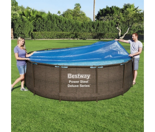 Bestway Cubierta solar para piscina Flowclear 356 cm