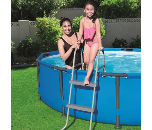 Bestway Escalera para piscina 2 peldaños 84 cm 58430