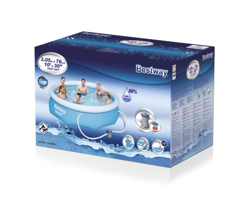 Bestway Conjunto de piscina Fast Set 305x76 cm 57270