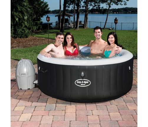 Bestway Bañera de hidromasaje hinchable Miami Air Jet serie Lay-Z-Spa