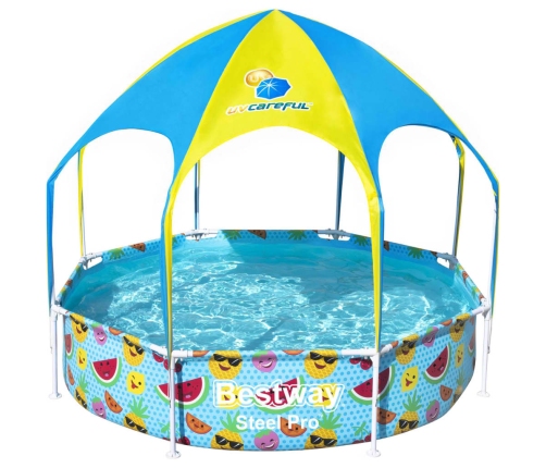 Bestway Piscina elevada para niños Steel Pro UV Careful 244x51 cm