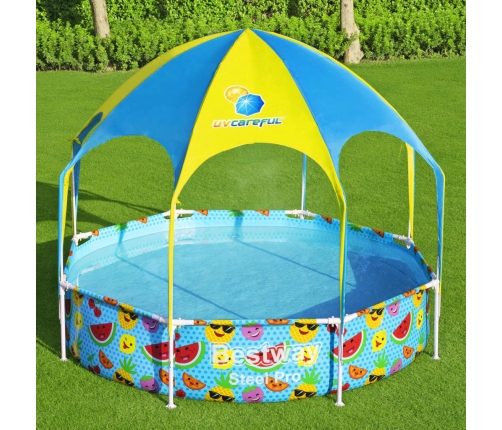 Bestway Piscina elevada para niños Steel Pro UV Careful 244x51 cm