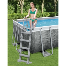 Bestway Flowclear Escalera de piscina de seguridad 4 escalones 122 cm