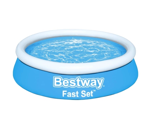 Bestway Piscina hinchable Fast Set redonda azul 183x51 cm