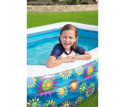 Bestway Piscina hinchable infantil azul 229x152x56 cm