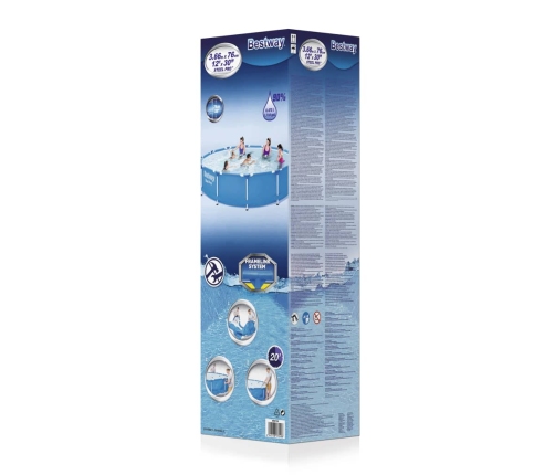 Bestway Piscina con estructura Steel Pro 366x76 cm