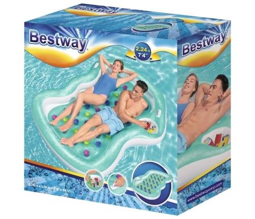 Bestway Colchoneta de diseño doble 224x174 cm