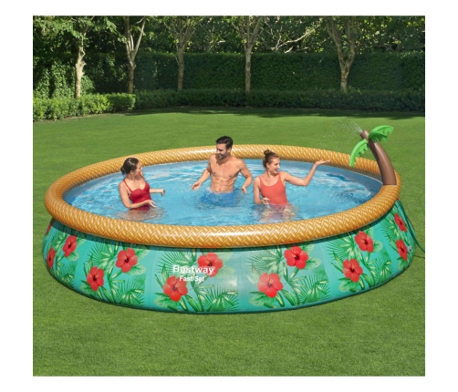 Bestway Juego de piscina inflable Paradise Palms Fast Set 457x84 cm