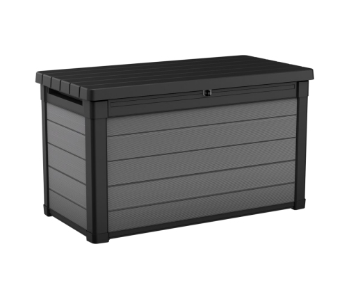 Keter Caja de almacenamiento para jardín Premier gris 380 L