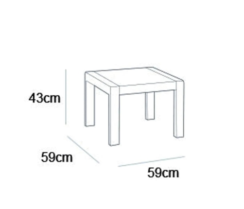 Keter Mesa de jardín Rosalie grafito