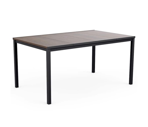 Mesa Keter Signature Porto 160 cm - Nogal y acero negro