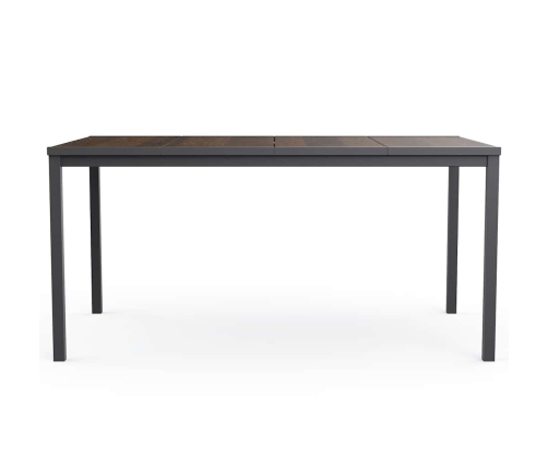 Mesa Keter Signature Porto 160 cm - Nogal y acero negro