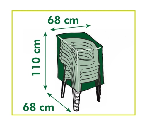 Nature Funda de muebles de jardín para sillas 110x68x68 cm