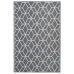 Esschert Design Alfombra de exterior 180x121 cm gris y blanco OC25