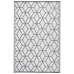 Esschert Design Alfombra de exterior 180x121 cm gris y blanco OC25