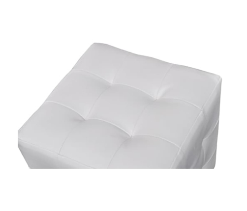 Taburetes cubo blancos