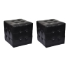 Taburetes cubo negros