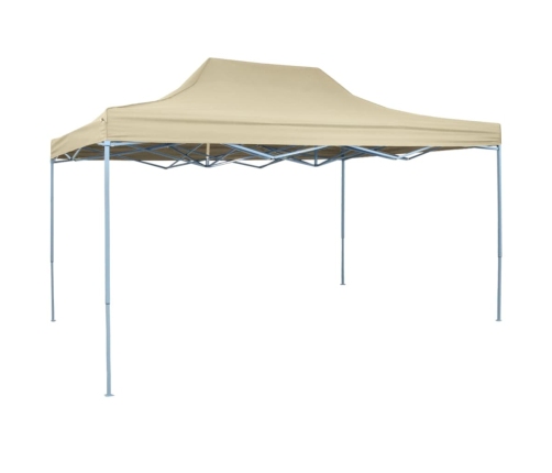 Carpa pleglable Pop-up 3x4,5 m blanco crema