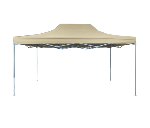 Carpa pleglable Pop-up 3x4,5 m blanco crema