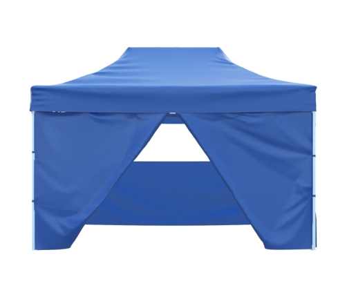 Carpa pleglable Pop-up con 4 paredes 3x4,5 m azul