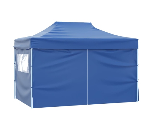 Carpa pleglable Pop-up con 4 paredes 3x4,5 m azul