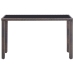 Set comedor de jardín 5 piezas y cojines ratán sintético marrón