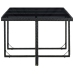 Set comedor de jardín 11 piezas y cojines ratán sintético negro