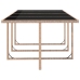 Set comedor de jardín 13 piezas y cojines ratán sintético beige