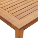 Mesa de jardín madera maciza de acacia 140x80x74 cm