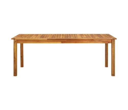 Mesa de jardín madera maciza de acacia 200x90x74 cm