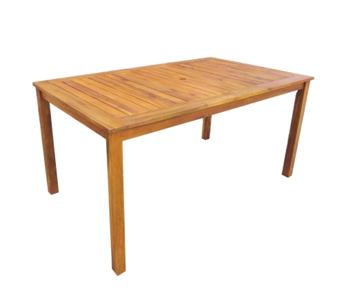 Set de comedor de jardín 5 piezas madera maciza de acacia