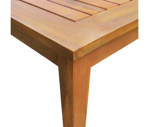 Set de comedor de jardín 5 piezas madera maciza de acacia