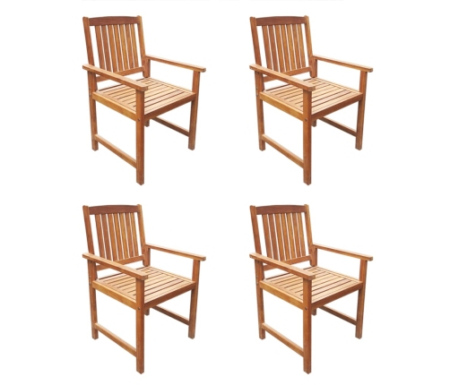 Set de comedor de jardín 5 piezas madera maciza de acacia