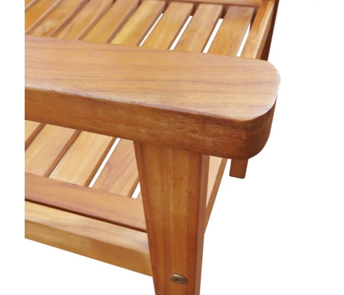 Set de comedor de jardín 5 piezas madera maciza de acacia
