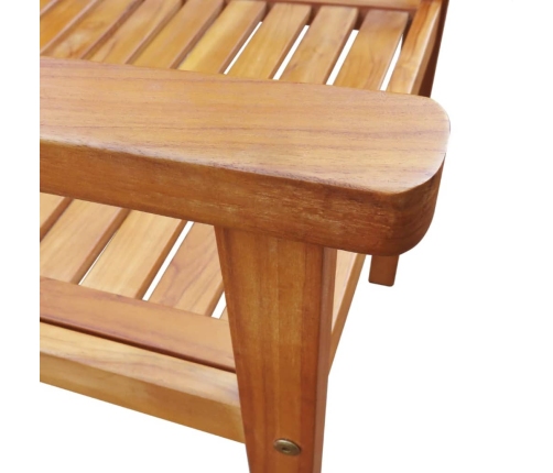Set de comedor de jardín 7 piezas madera maciza de acacia