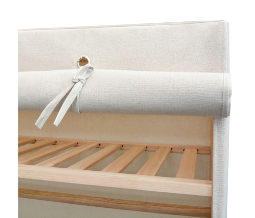 Armario de tela y madera de pino 110x40x170 cm