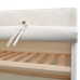 Armario de tela y madera de pino 110x40x170 cm
