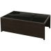 Set sofás de jardín 8 piezas y cojines ratán sintético marrón