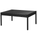 Set muebles de jardín 6 piezas y cojines ratán sintético negro