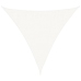 Toldo de vela triangular HDPE 3,6x3,6x3,6 m blanco